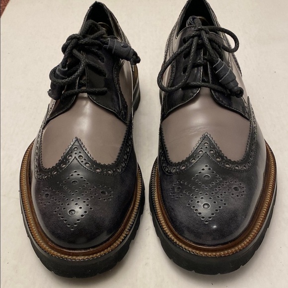 Johnston & Murphy Men’s Two Tone Patent Leather Wingtip Shoes 9M. Made in Italy main image 7